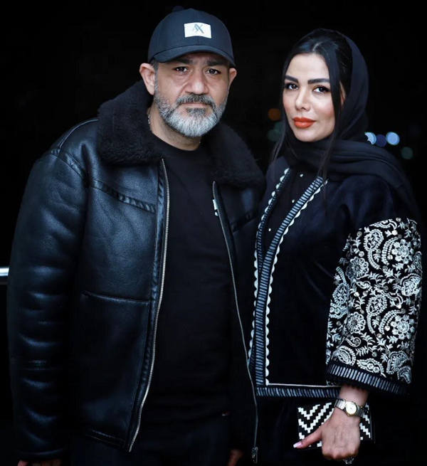 مهران غفوریان و همسرش